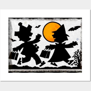 Halloween Revelers Posters and Art